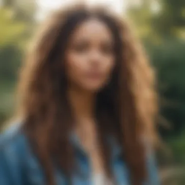 Natural Materials for Styling Long Boho Locs A variety of natural materials used in styling long boho locs