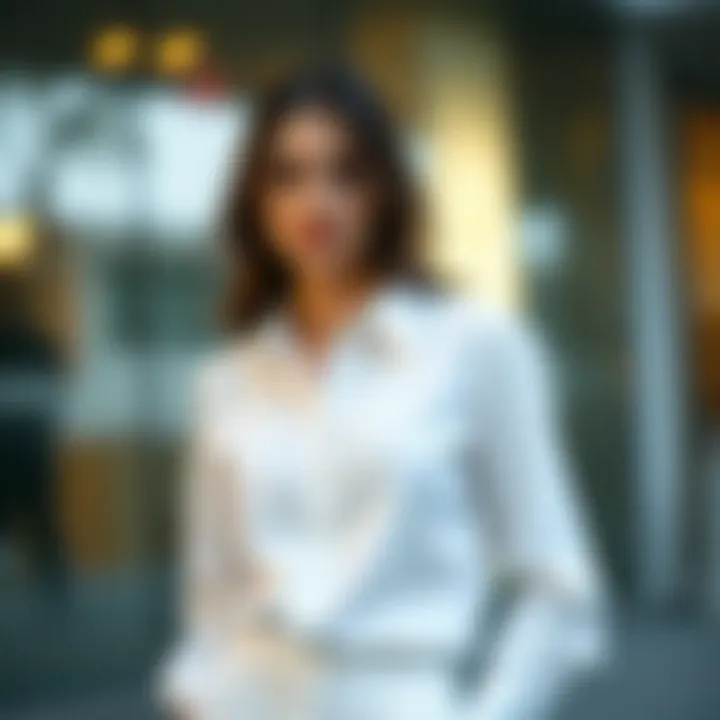 Versatile white blouse suitable for formal and casual occasions