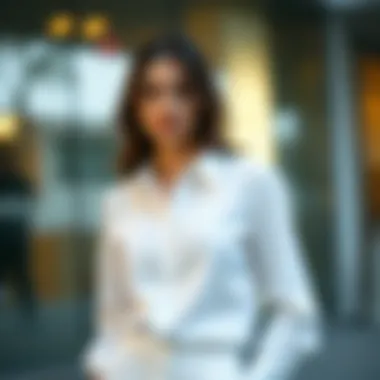 Versatility of Long Sleeve White Blouses Versatile white blouse suitable for formal and casual occasions