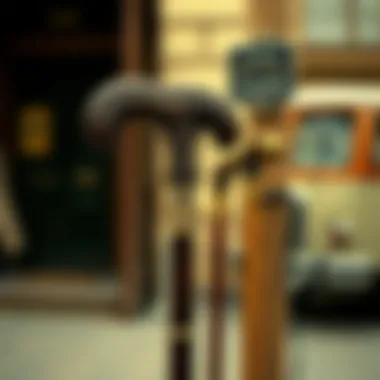 Historical Context of the Cane A vintage photograph showcasing historical cane styles