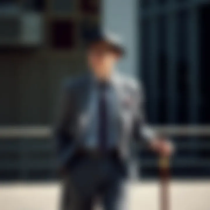 Integration of Cane in Modern Fashion Modern outfit accessorized with a stylish cane