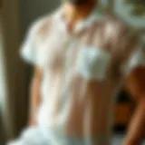 Elegant sheer sleepwear showcasing intricate design