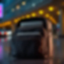 Elegant design of a laptop bag showcasing multiple compartments