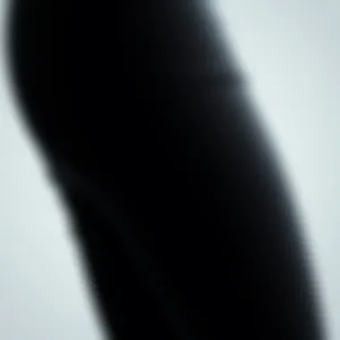 A close-up view of neoprene fabric showcasing its texture and flexibility