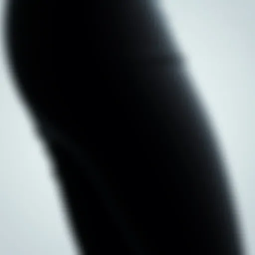 A close-up view of neoprene fabric showcasing its texture and flexibility