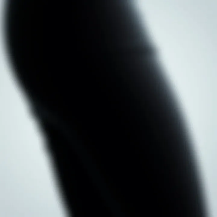 A close-up view of neoprene fabric showcasing its texture and flexibility