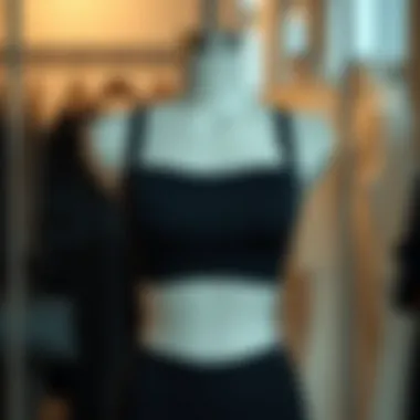 Chic Neoprene Shapewear Design A stylish neoprene shapewear piece displayed on a mannequin
