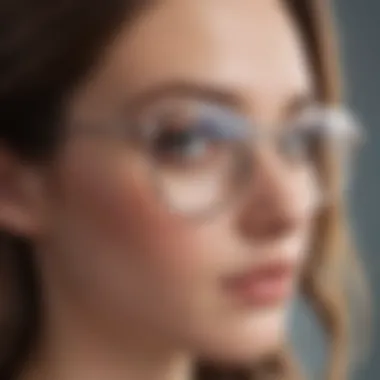 Comfortable Glasses Fit with Nose Cushions Comfortable fit of glasses with nose cushions