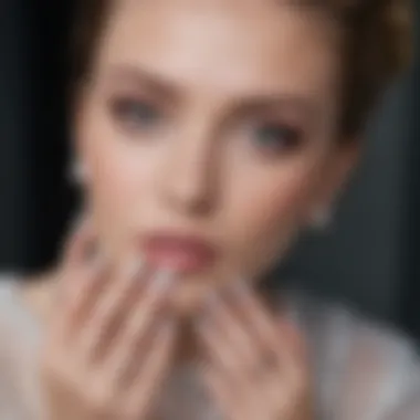 Elegant Pearl Fake Nails Styles Elegant design featuring pearl fake nails in various styles