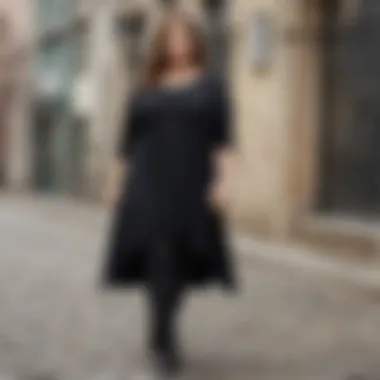Casual Chic with a Black Tunic Trendy plus size black tunic perfect for casual outings