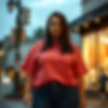 Styling Guide for Plus Size T-Shirts Illustrative guide on how to style plus size t-shirts