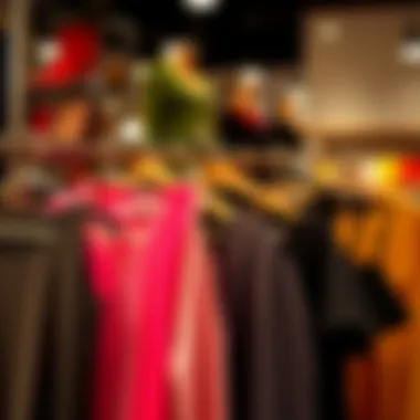 Fashionable plus size tops displayed on elegant hangers