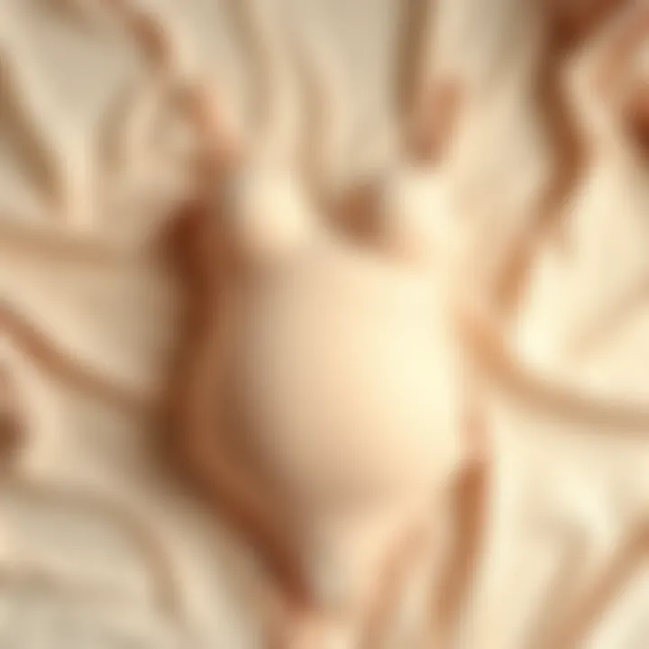 The Essence of Comfort in Post-Partum Shapewear Comfortable post-partum shapewear displayed on a soft fabric background