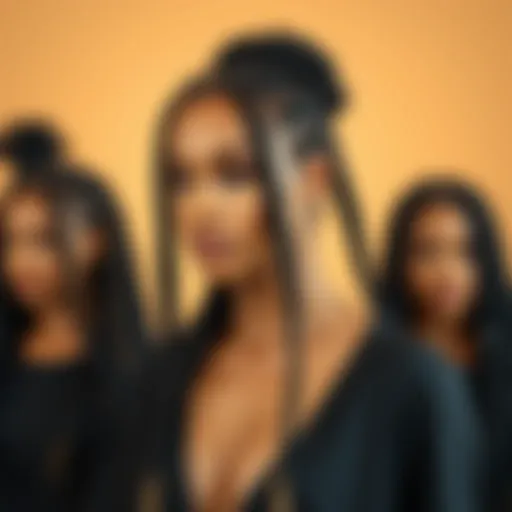 Showcasing the Variety of Braided Wig Styles Diverse styles of real hair braided wigs showcased elegantly