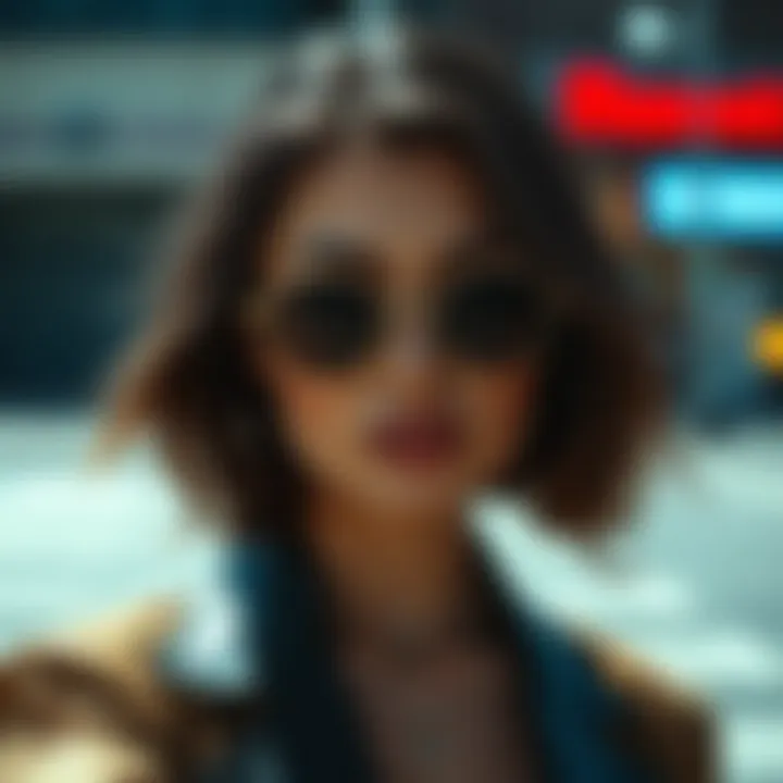 Reflecting Modern Trends in Personal Style A stylish woman embodying contemporary fashion trends