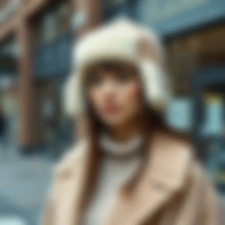 Stylish Outfit with Sherpa Hat Stylish outfit featuring a sherpa hat with ear flaps