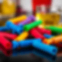 Elegant silicone drink markers in vibrant colors