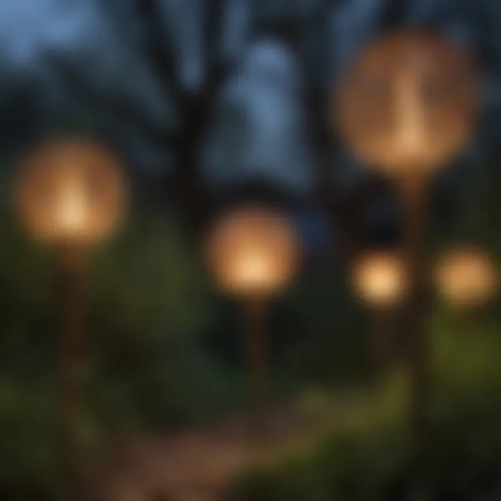 A collection of solar willow lights highlighting their diverse styles