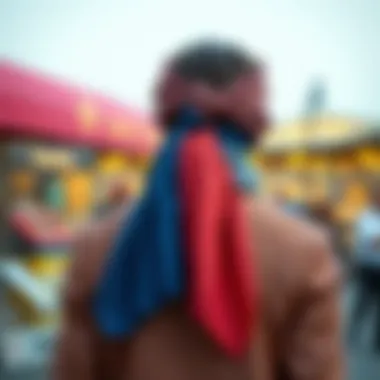 Art of Knotting: Stylish Techniques for Neck Scarves A guide to knotting techniques for neck scarves on a stylish background.