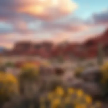 Desert Dreams: The Essence of Southwestern Landscapes Vibrant southwestern canvas wall art showcasing desert landscapes