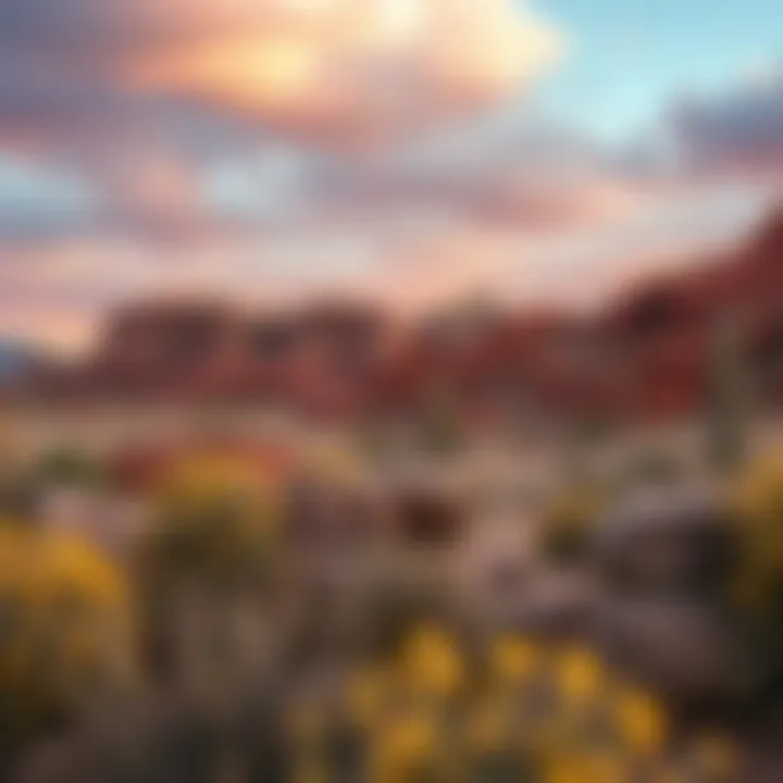 Desert Dreams: The Essence of Southwestern Landscapes Vibrant southwestern canvas wall art showcasing desert landscapes