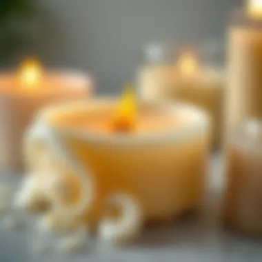 Expert Techniques in Candle Molding Close-up on advanced techniques for molding soy wax into intricate designs