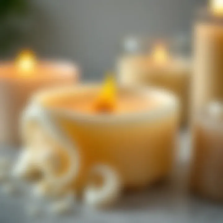 Expert Techniques in Candle Molding Close-up on advanced techniques for molding soy wax into intricate designs