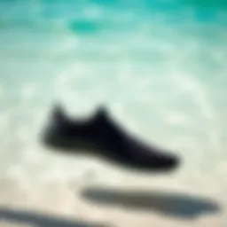Footwear designed for aquatic environments with a sleek profile