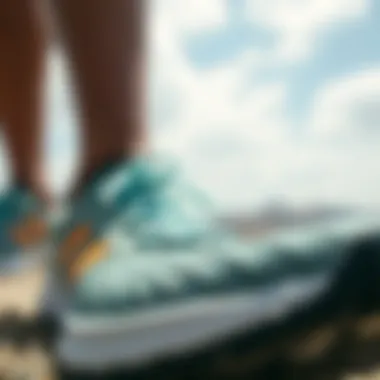 Durable Materials of Swim Shoes Close-up of durable materials used in swim shoes