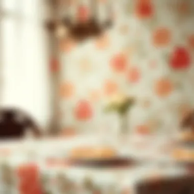 The Artistic Influence of Tablecloth Patterns Intricate fabric patterns reflecting tablecloth origins