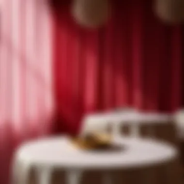 Modern Design Aesthetics with Tablecloth Backgrounds Aesthetic arrangement of tablecloths in modern design