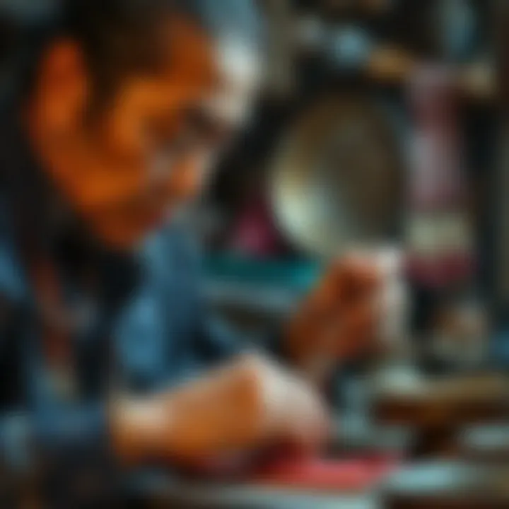 Craftsmanship Behind Pagoda Necklaces Artisan crafting a pagoda necklace