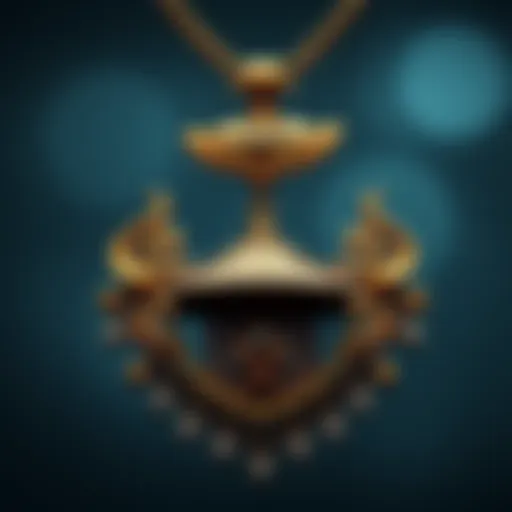 Intricate Design of a Pagoda Necklace Elegant pagoda necklace showcasing intricate design