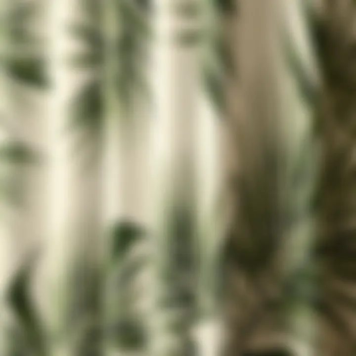 Detailed Textures of Palm Print Close-up view of the textures and patterns on a palm print shower curtain