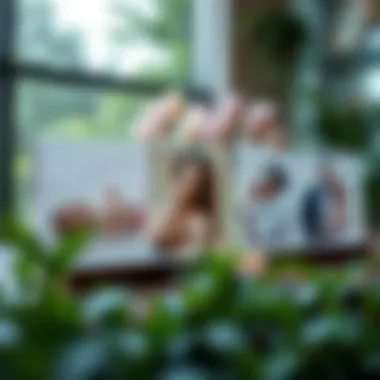 Serene Memorial Acrylic Plaques Capturing Memories Acrylic photo plaques used as memorial displays in a serene setting