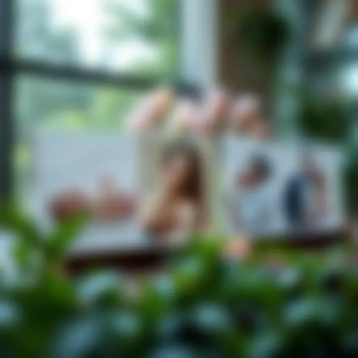 Serene Memorial Acrylic Plaques Capturing Memories Acrylic photo plaques used as memorial displays in a serene setting