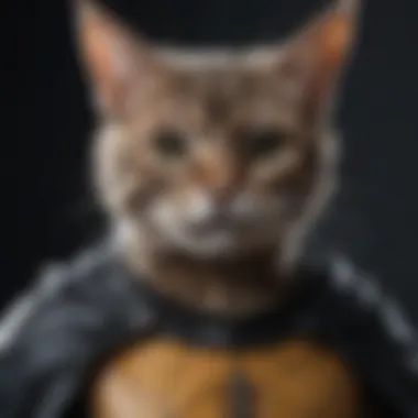 Sustainable materials used in crafting unique cat and bat costumes