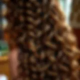 Luxurious 26 inch curly hair cascading down