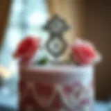 Exquisite diamond cake topper showcasing intricate craftsmanship