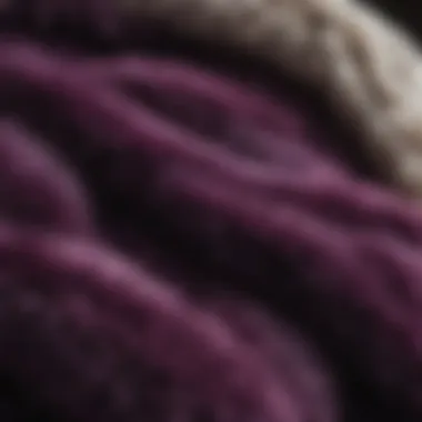 The Alluring Texture: Embracing Comfort and Style Close-up of the soft texture and rich purple hue of a faux fur blanket