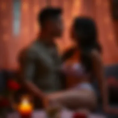 Creating a Romantic Atmosphere Romantic setting with intimate attire