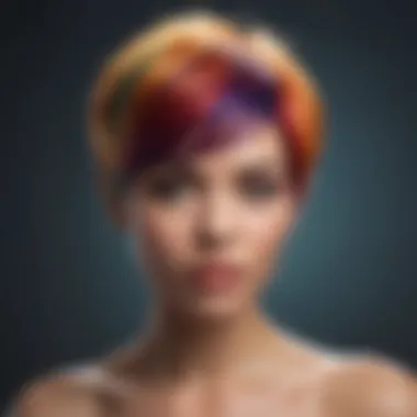 Stylish Vibrant Pixie Wig Trends Stylish pixie wig in vibrant colors reflecting contemporary trends