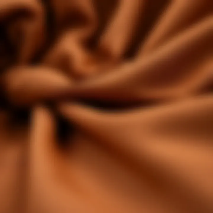 Close-Up of Fabric Textures Close-up of brown fabric textures used in cover ups