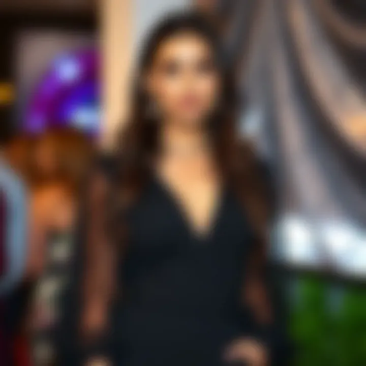 Fashionable individual wearing a chiffon sleeve jumpsuit at a social event.