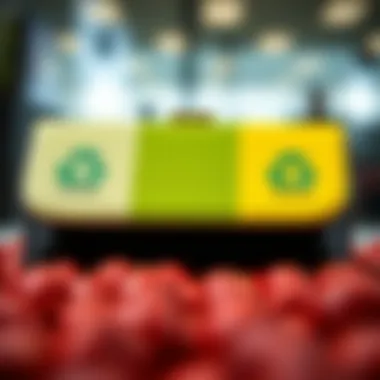 Sustainability Insights of Colorblock Clutches Infographic depicting the sustainability aspects of colorblock clutches.