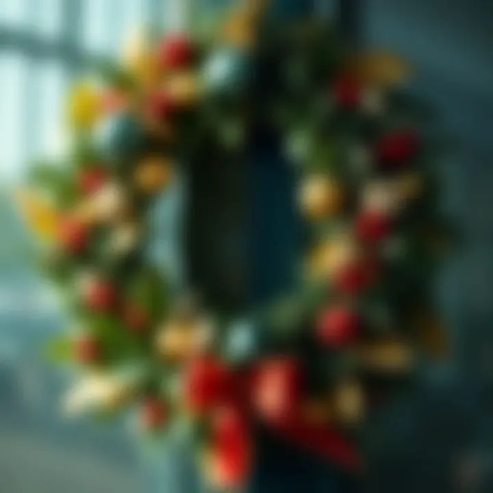 Comparative Analysis of Wreath Designs A comparison image highlighting the differences between traditional and waterproof wreath designs.