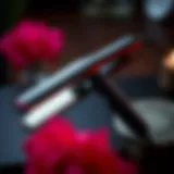 Cordless flat iron showcasing sleek design and advanced technology