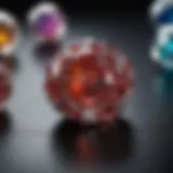 A close-up view of vibrant diamond art beads in a range of colors