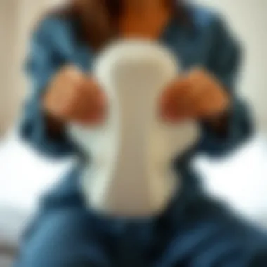 Stylish Reusable Pad Design Elegant design of reusable menstrual pads demonstrating functionality and style