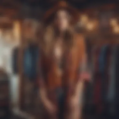 Curating the Perfect Boho Wardrobe A curated boho wardrobe featuring diverse styles and textures